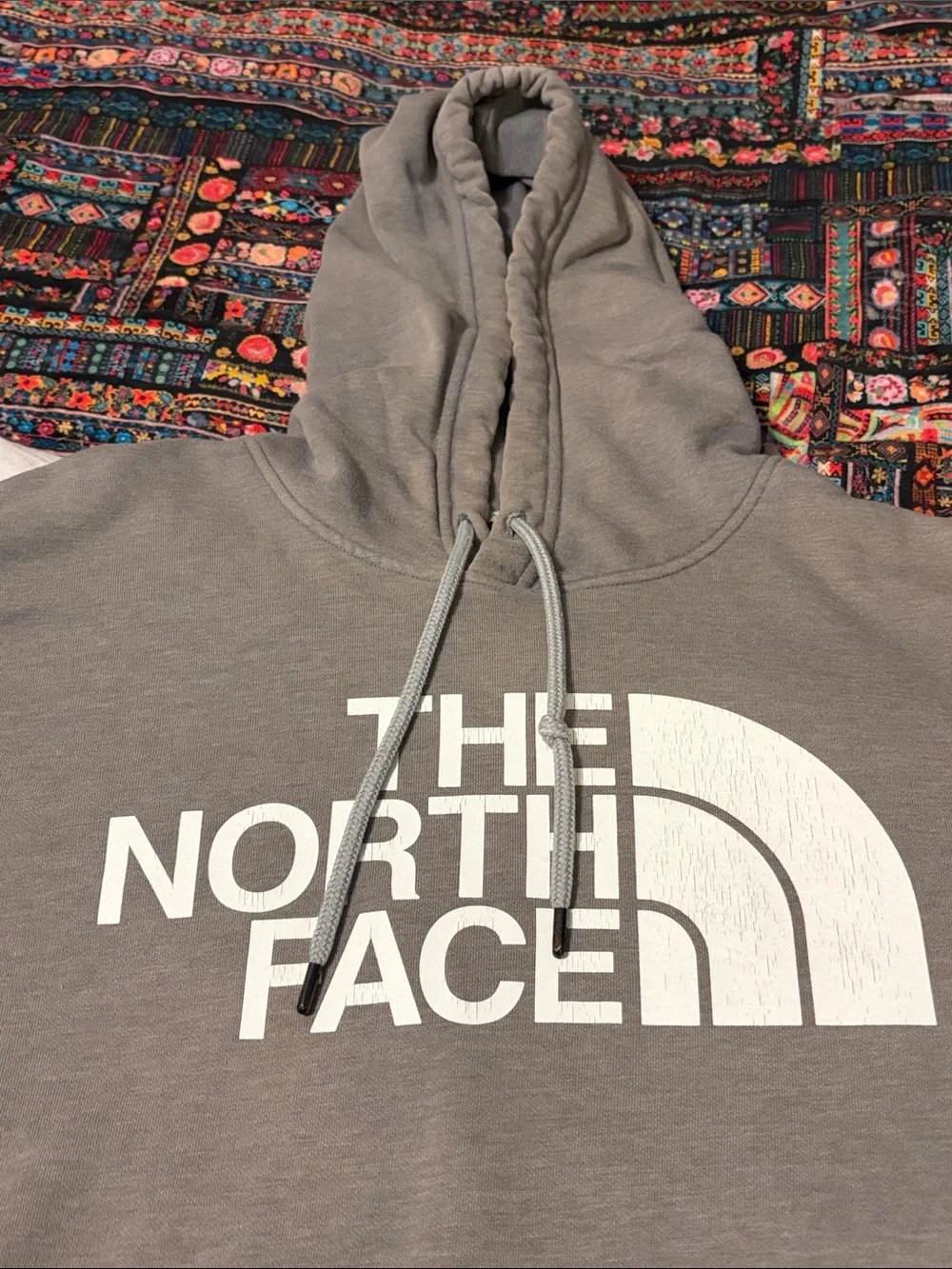 The North Face 3X Men's Half Dome Hoodie Gray White Logo unisex